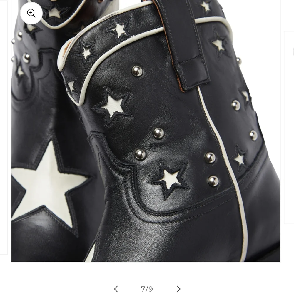 Ranch Road Presidio Liberty Short Black Cowboy Boots - Picture 8 of 10